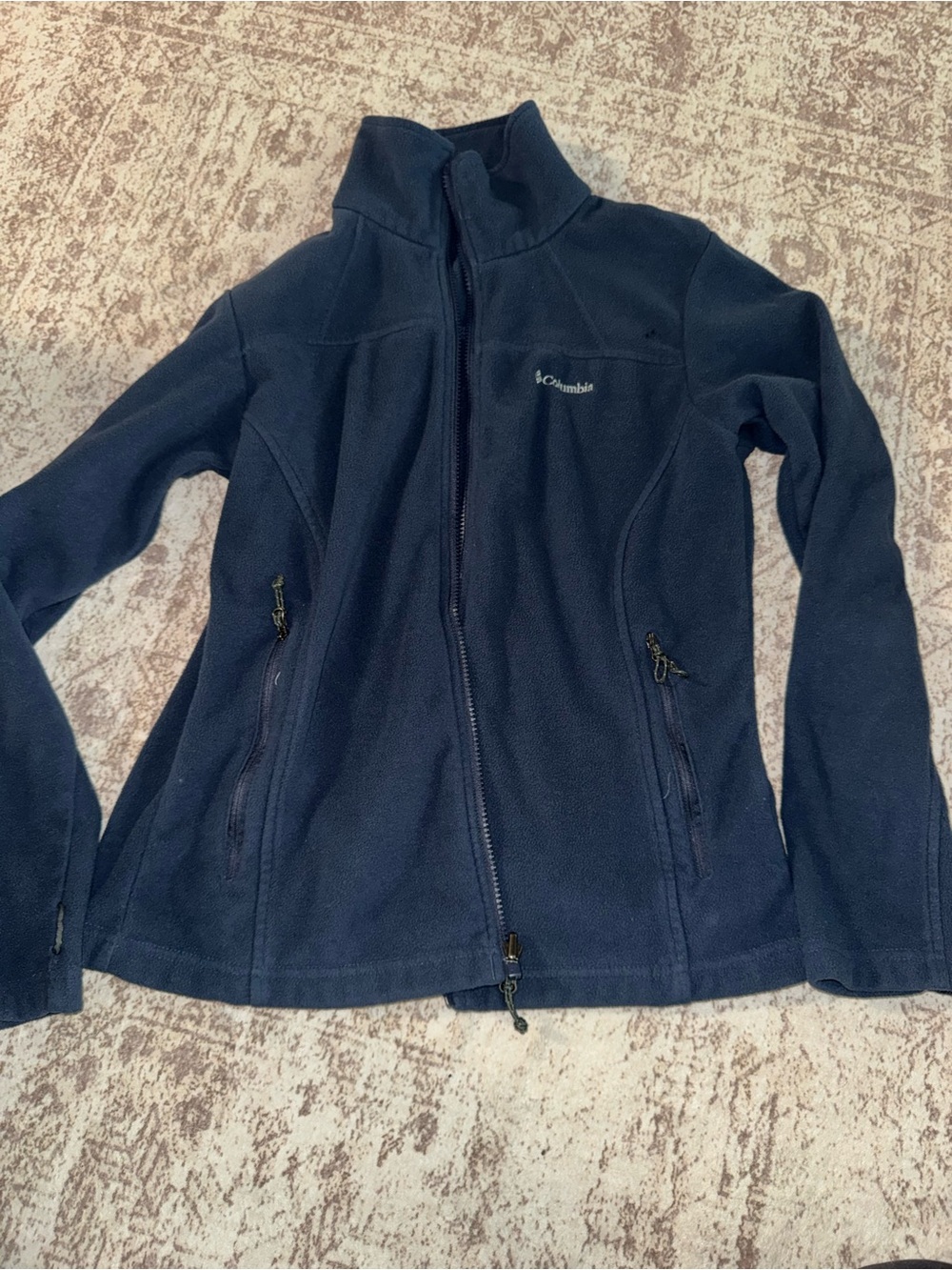 Columbia Women's Dark Navy Full-Zip Fleece Jacket